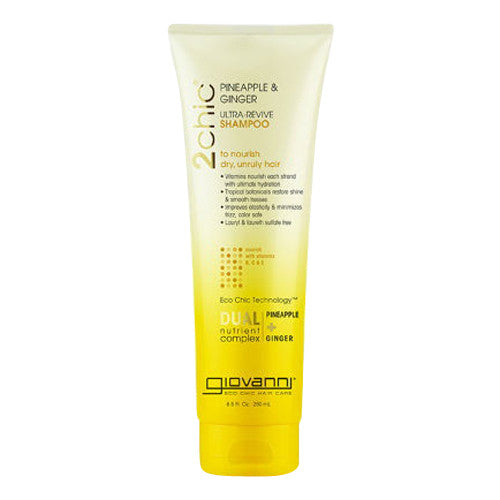 Giovanni 2chic Hair Shampoo with Ultra revive Pineapple and Ginger Collection, 8.5 Oz